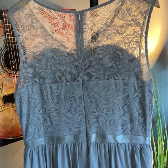 Dress Tells 2XL gray long lace top dressy dress - Picture 14 of 16